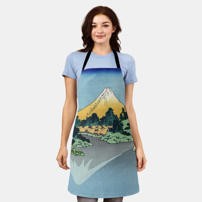 Hokusai - Mount Fuji reflektiert den Kawaguchi-See Schürze (Getragen)