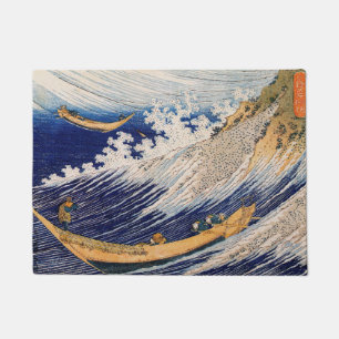 Hokusai Ocean Waves Sea Boote Fußmatte
