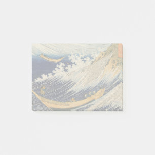 Hokusai Ocean Waves Sea Boote Post-it Klebezettel