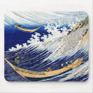Hokusai Ozeanwellen Japanische Kunst Mousepad