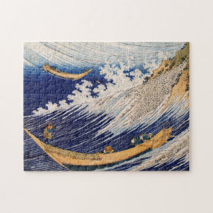 Hokusai Ozeanwellen Meer Boote