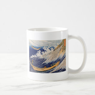 Hokusai Ozeanwellen Meer Boote Kaffeetasse