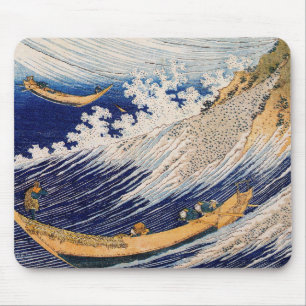 Hokusai Ozeanwellen Meer Boote Mousepad