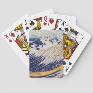 Hokusai Ozeanwellen Meer Boote Spielkarten
