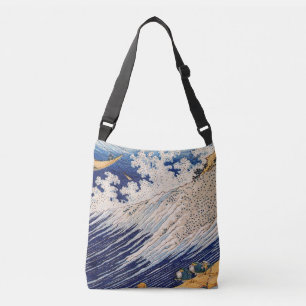 Hokusai Ozeanwellen Meer Boote Tragetaschen Mit Langen Trägern
