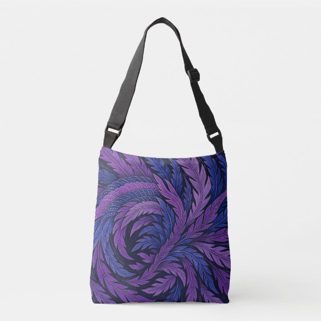 Hokusai Phoenix Art Feather Design Tragetaschen Mit Langen Trägern (Vorderseite)