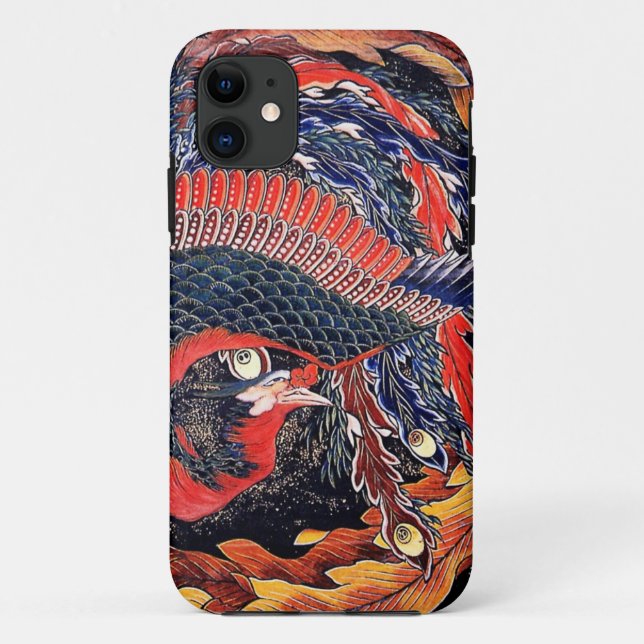 Hokusai - phoenix Case-Mate iPhone hülle (Rückseite)