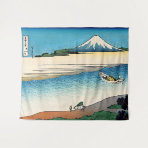 Hokusai - Tama-Fluss in der Provinz Musashi Wandteppich