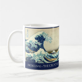 Hokusai – The Great Wave – Custom Text   Kaffeetasse