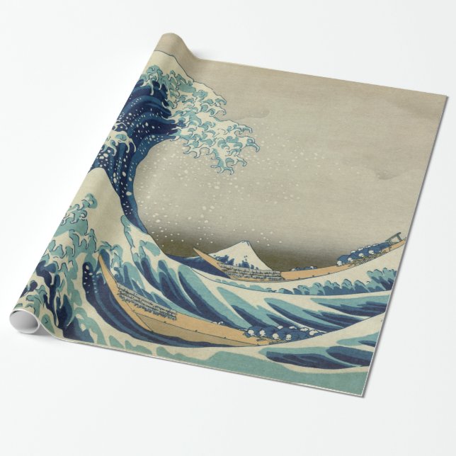 Hokusai The Great Wave off Kanagawa Gallery Geschenkpapier (Ungerollt)