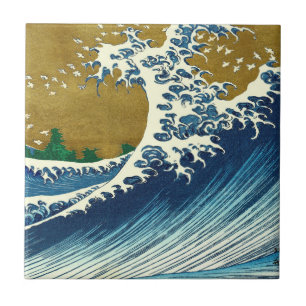 Hokusai-Welle-Muster: Japanische Ukiyo-e-Kunst Fliese