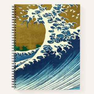 Hokusai-Welle-Muster: Japanische Ukiyo-e-Kunst Notizbuch