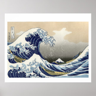 Hokusais Die große Welle vor Kanagawa (1760-1849) Poster