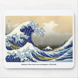 Hokusais Große Welle in Kanagawa (1760-1849) Mousepad