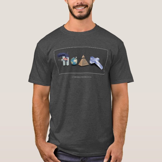HOKUSPOKUS - 2 THESSALONIANS 2:10 - 12 T-Shirt (Vorderseite)