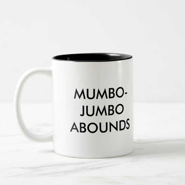 Hokuspokus hat Überfluss Zweifarbige Tasse (Links)