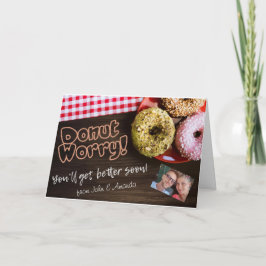 Hol bald Donut Besorgnis Karte