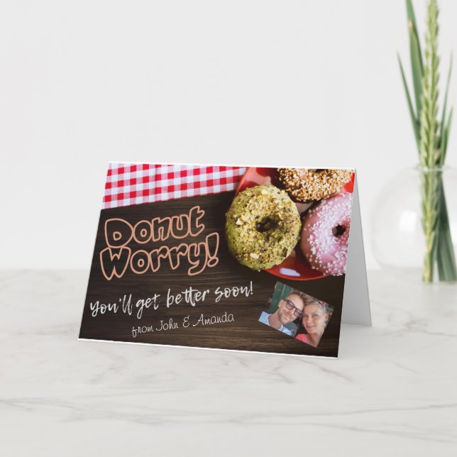 Hol bald Donut Besorgnis Karte (Vorderseite)