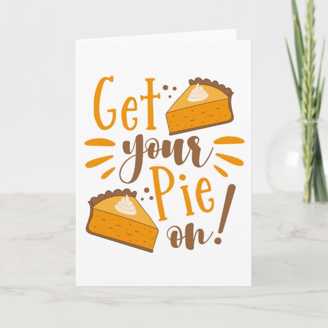 Hol deinen Kuchen an! Karte (Vorderseite)