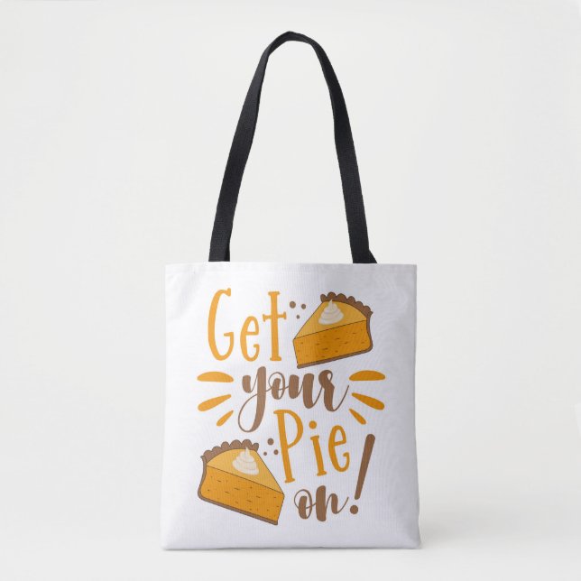Hol deinen Kuchen an! Tasche (Vorderseite)