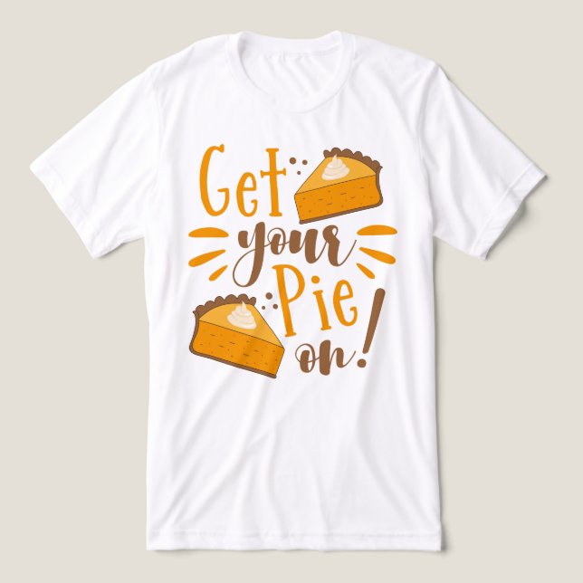 Hol deinen Kuchen an! Tri-Blend Shirt (Design Vorderseite)