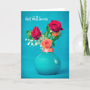 Hol dir bald alles Gute für alle schönen Rose auf  Feiertagskarte