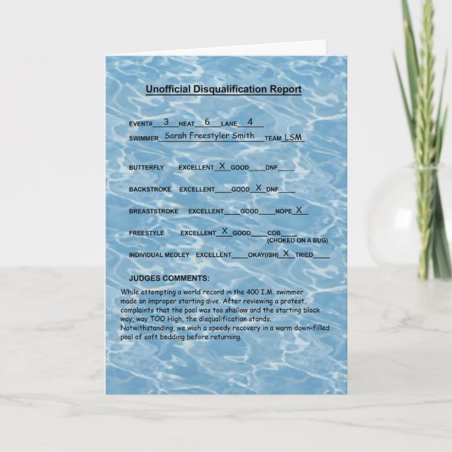 Hol Dir bald eine Badkarte - Funny DQ Recover Einladung (Vorderseite)