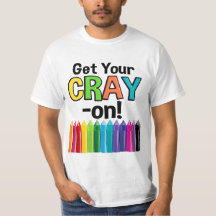 Hol dir deinen Cray On Rainbow Crazy Crayon Art Te