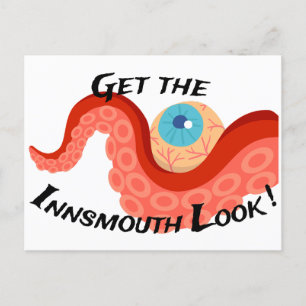 Hol dir den Innsmouth Look Tentacle Eye Lovecrafti Postkarte