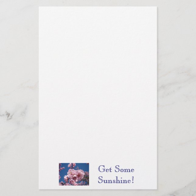 Hol dir ein bisschen Sonnenschein! Schreibwaren ro Briefpapier (Vorderseite)
