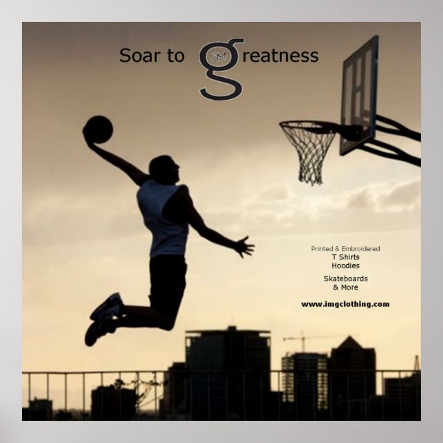 Hol dir zu Greatness (Basketball) Poster (Vorne)