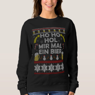 Hol Mir mal Ein Bier Ugly Christmas Idee Men Sweatshirt