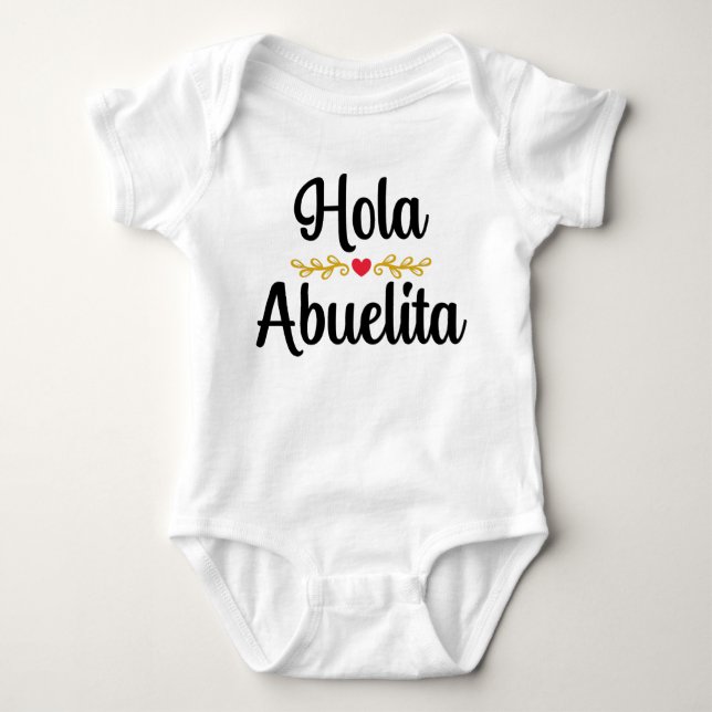 Hola abuelita baby strampler (Vorderseite)