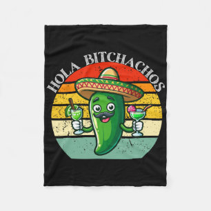 Hola Achos Funny Jalapeno Mexican Cinco De Mayo Fleecedecke