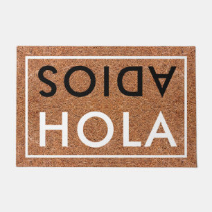 Hola Adios Spanish Welcome Coir Fußmatte