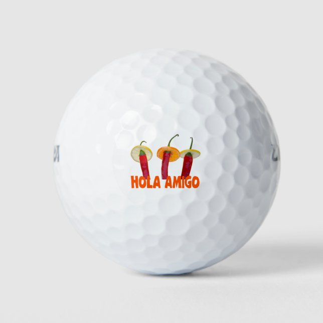 Hola Amigo Golfball (Vorderseite)