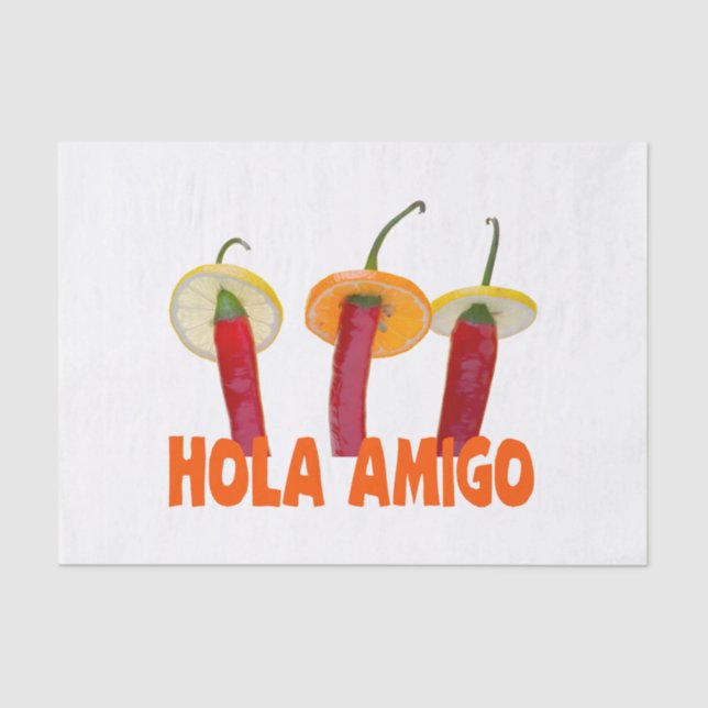 Hola Amigo Seidenpapier (Vorderseite)