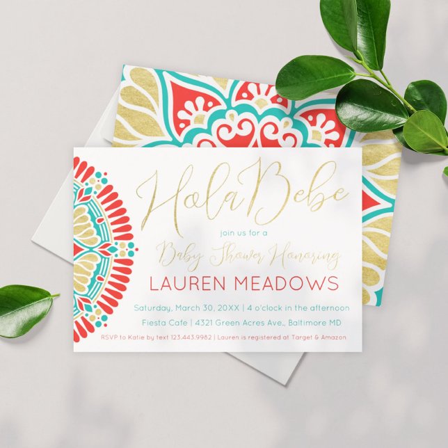 Hola Baby Fiesta Baby shower Invitation (Créateur téléchargé)