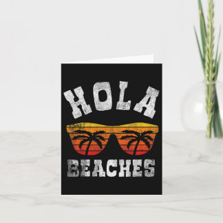 Hola Beaches Funny Beach Urlaub Ein Niedlicher Som Karte