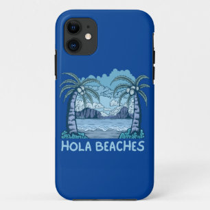 HOLA BEACHES lustiges Strandleben Sommer Case-Mate iPhone Hülle