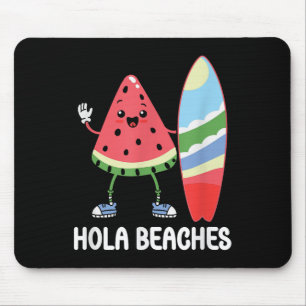 Hola Beaches Niedlich Kawaii Watermelon Surfboard Mousepad