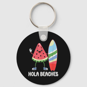 Hola Beaches Niedlich Kawaii Watermelon Surfboard Schlüsselanhänger