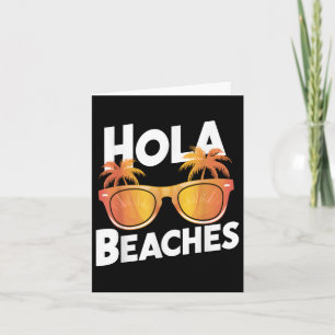 Hola Beaches Palm Trees Sungles Sommerurlaub VI Karte