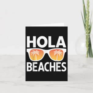 Hola Beaches Palm Trees Sungles Sommerurlaub VI Karte