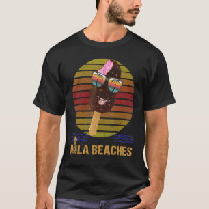 Hola Beaches Summer Hawaiian Summer Walker Ice Cre T-Shirt