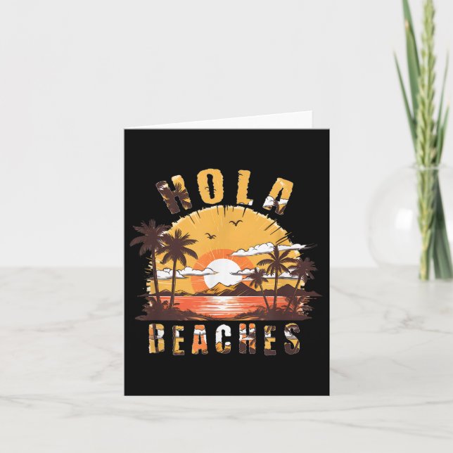 Hola Beaches Urlaub _2 Karte (Vorderseite)
