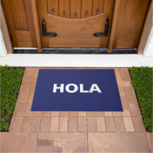 Hola blauen Spanisch Hallo minimalistisch modern