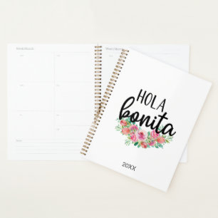 Hola Bonita Roses espagnoles Typographie Chic Mode