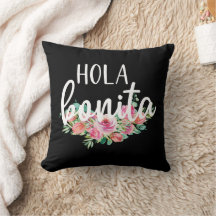 Hola Bonita Spanische Rose Typografie Chic Moderne