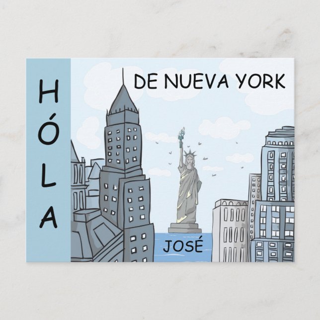 HOLA DE NUEVA YORK POSTKARTE (Vorderseite)